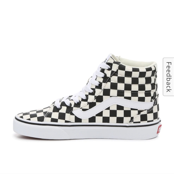 NEW Vans Filmore Hi Checkerboard Black/ Marshmallow- Multi Sizes - Picture 9 of 16